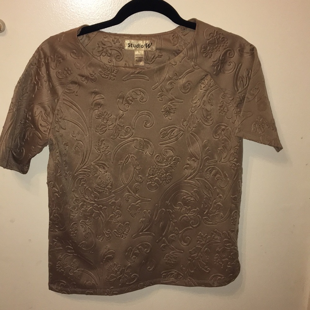 Tan Dressy Top